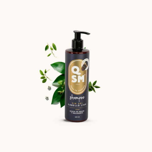 Shampoo sin sal para cabello liso